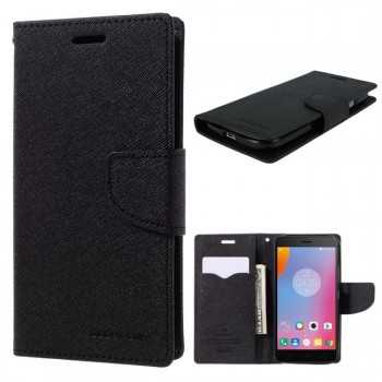 Atverčiamas juodas dėklas (Lenovo K6 Note)